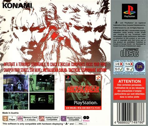 metal gear solid 1 box back|metal gear solid box hiding.